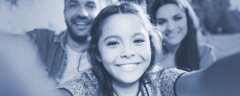 Smiling family