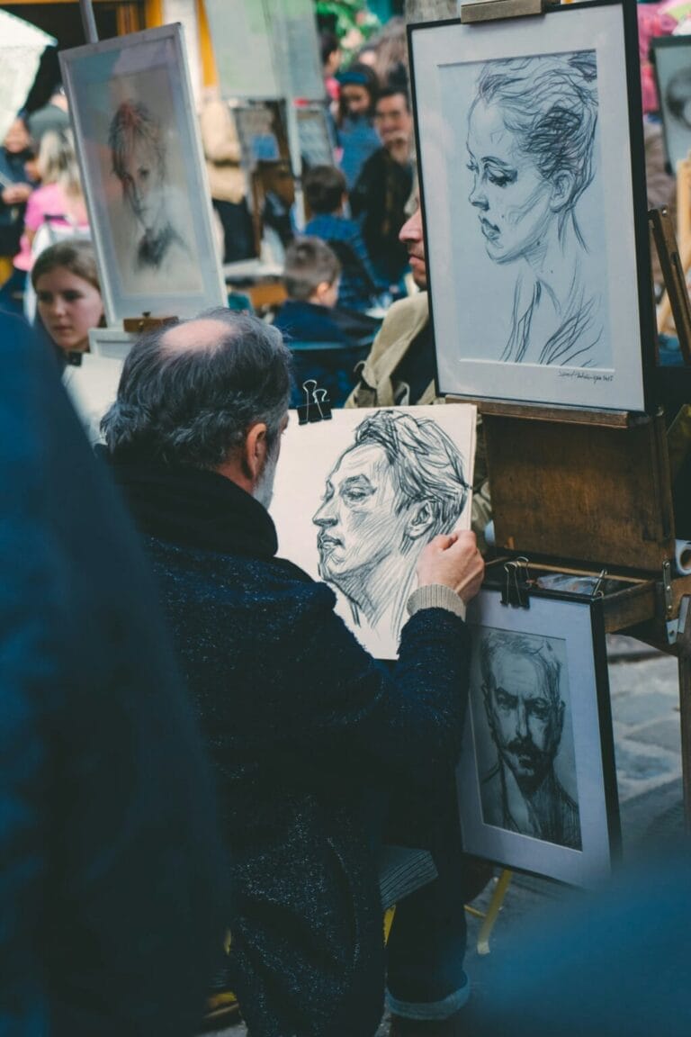 Artist at work